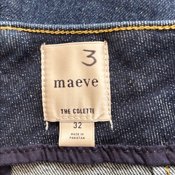 Maeve The Colette Ruffle Hem Crop Wide Leg Jeans in Goethitite Wash Size 32. NWT - Picture 8 of 12